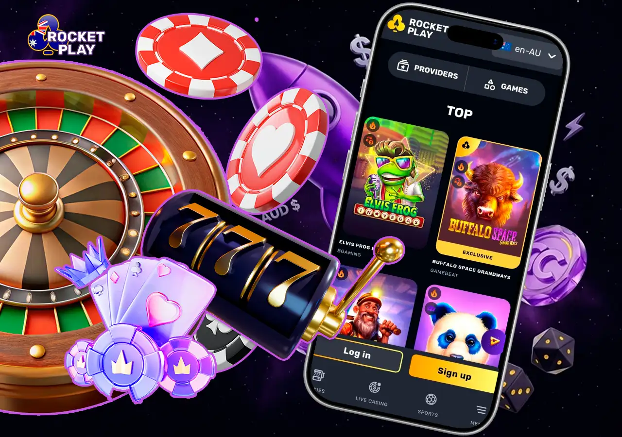 Real-time live dealer casino games and table blackjack at RocketPlay.